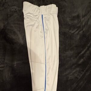 Nike Gray Baseball Pants - Blue Piping